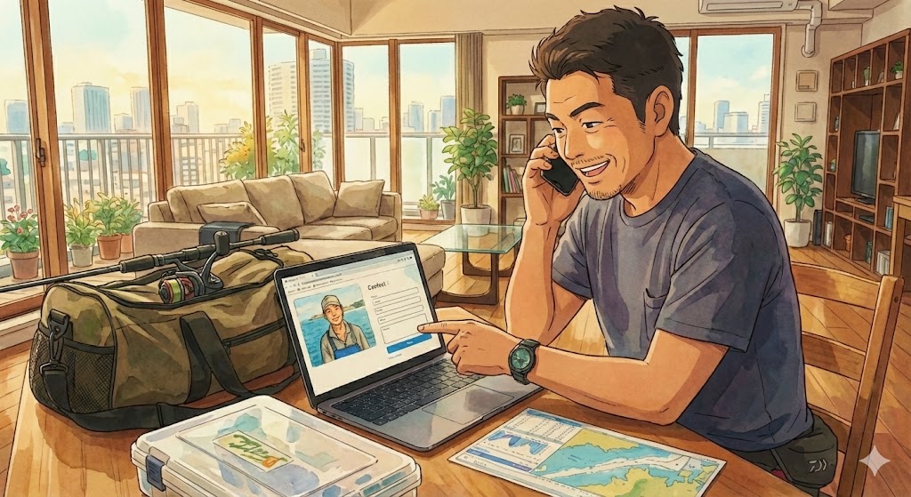 釣り問い合わせアニメ